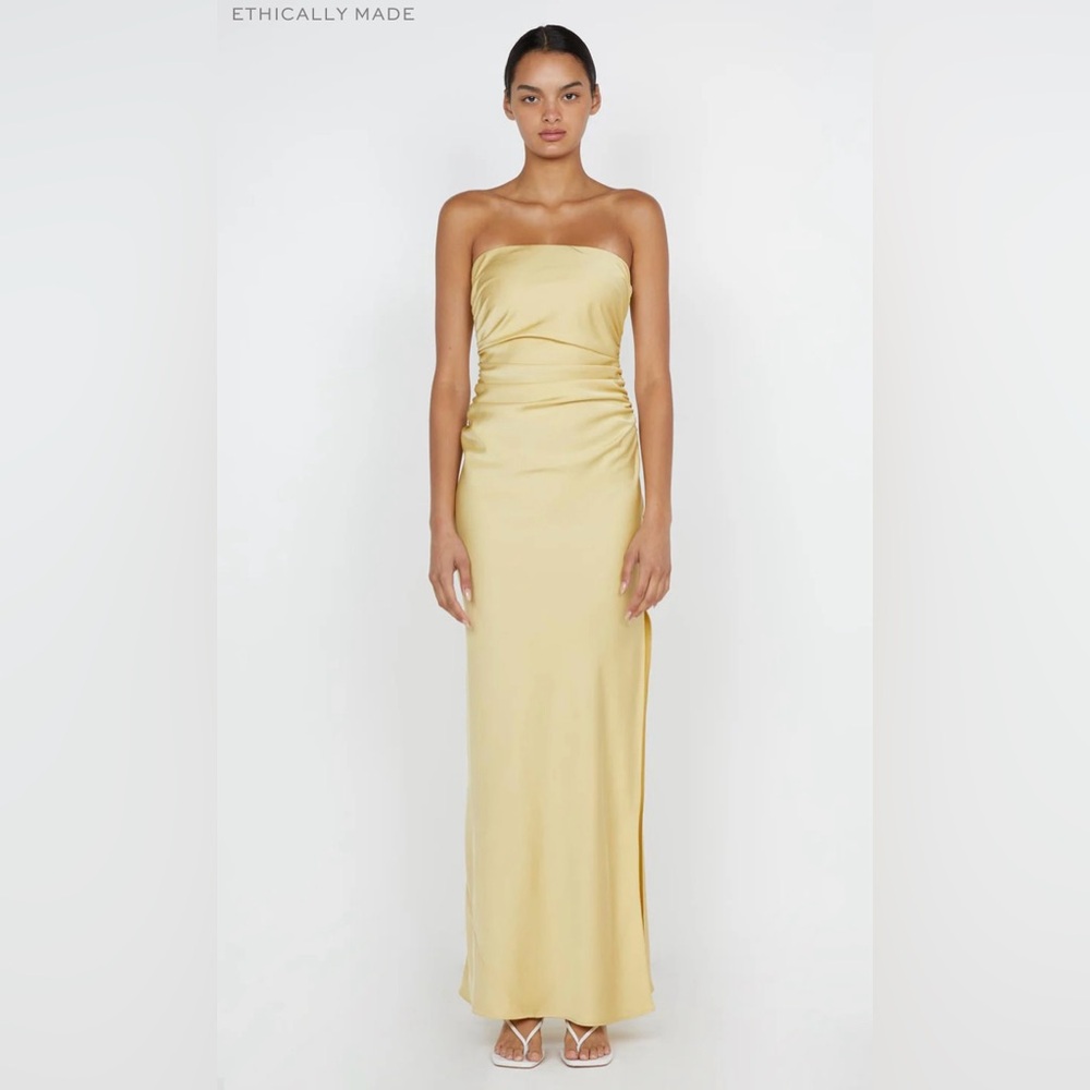 BEC + BRIDGE ETERNITY STRAPLESS MAXI DRESS / EVENING GOWN